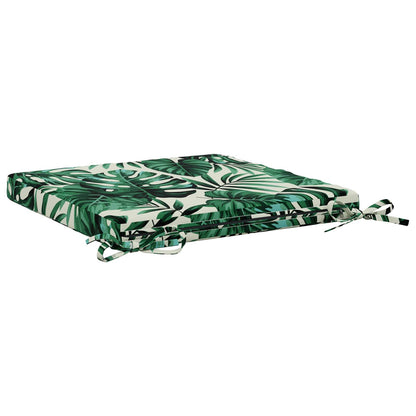 4-Piece Seat Cushions SOEST 4 pcs 100% Polyester Leaf Pattern