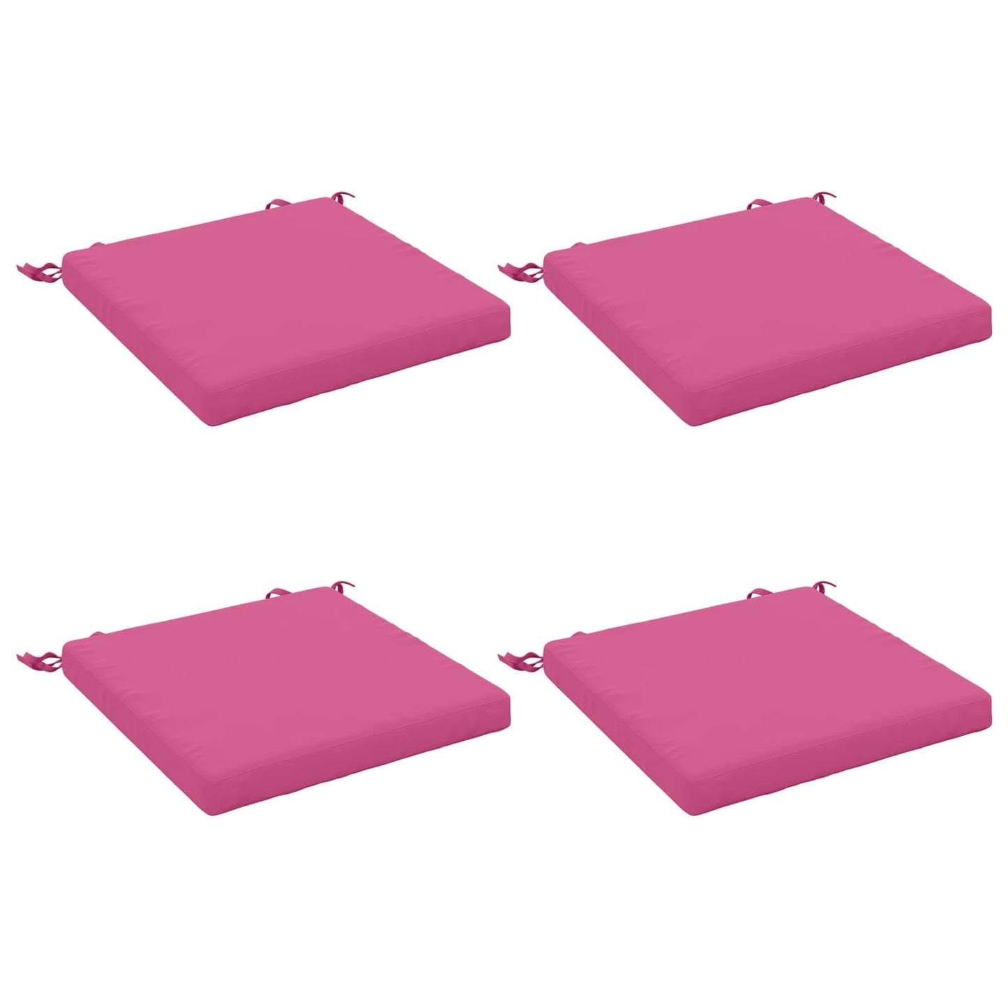 4-Piece Seat Cushions SOEST 4 pcs 100% Polyester Pink