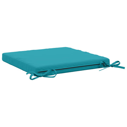4-Piece Seat Cushions SOEST 4 pcs 100% Polyester Turquoise