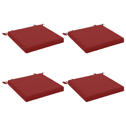 4-Piece Seat Cushions SOEST 4 pcs 100% Polyester Wine Red