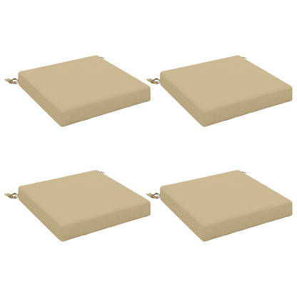 4-Piece Seat Cushions SOEST 4 pcs 100% Polyester Beige