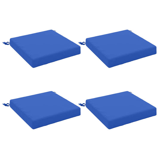 4-Piece Seat Cushions SOEST 4 pcs 100% Polyester Royal Blue