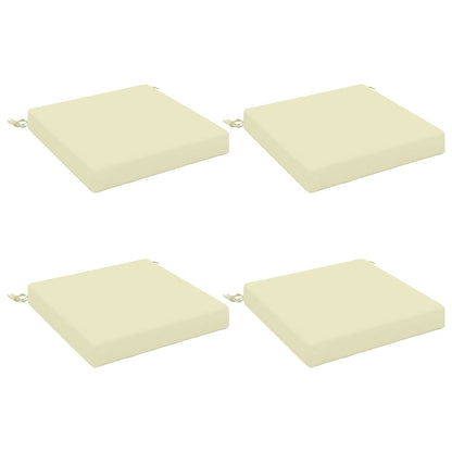 4-Piece Seat Cushions SOEST 4 pcs 100% Polyester Cream