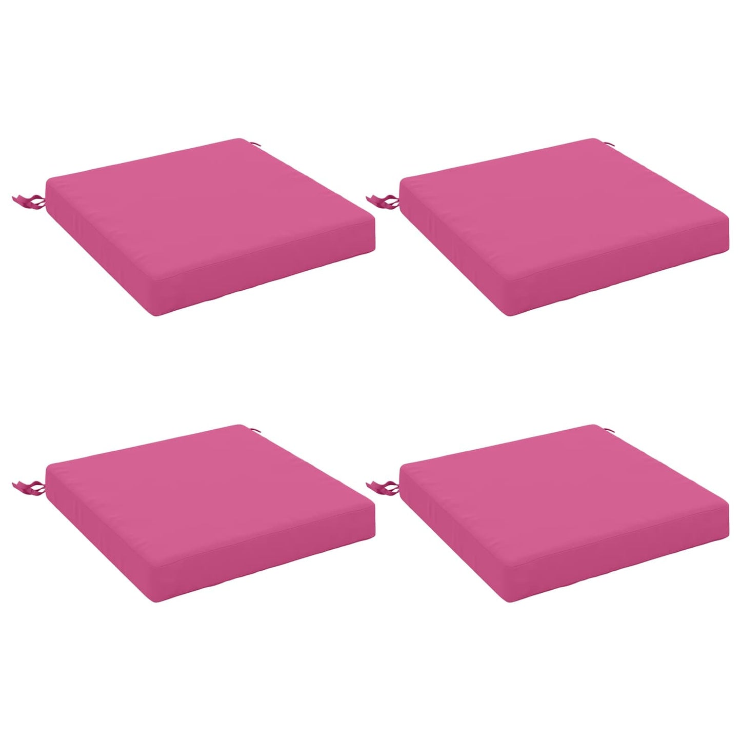 4-Piece Seat Cushions SOEST 4 pcs 100% Polyester Pink
