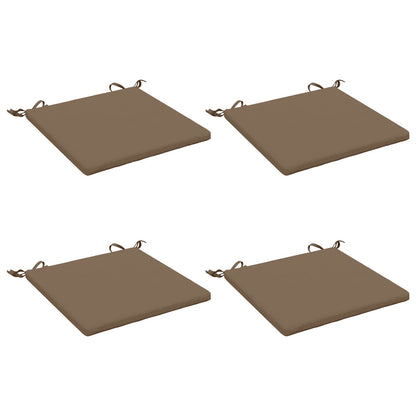 4-Piece Seat Cushions SOEST 4 pcs 100% Polyester Taupe