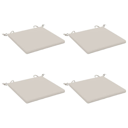 4-Piece Seat Cushions SOEST 4 pcs 100% Polyester White