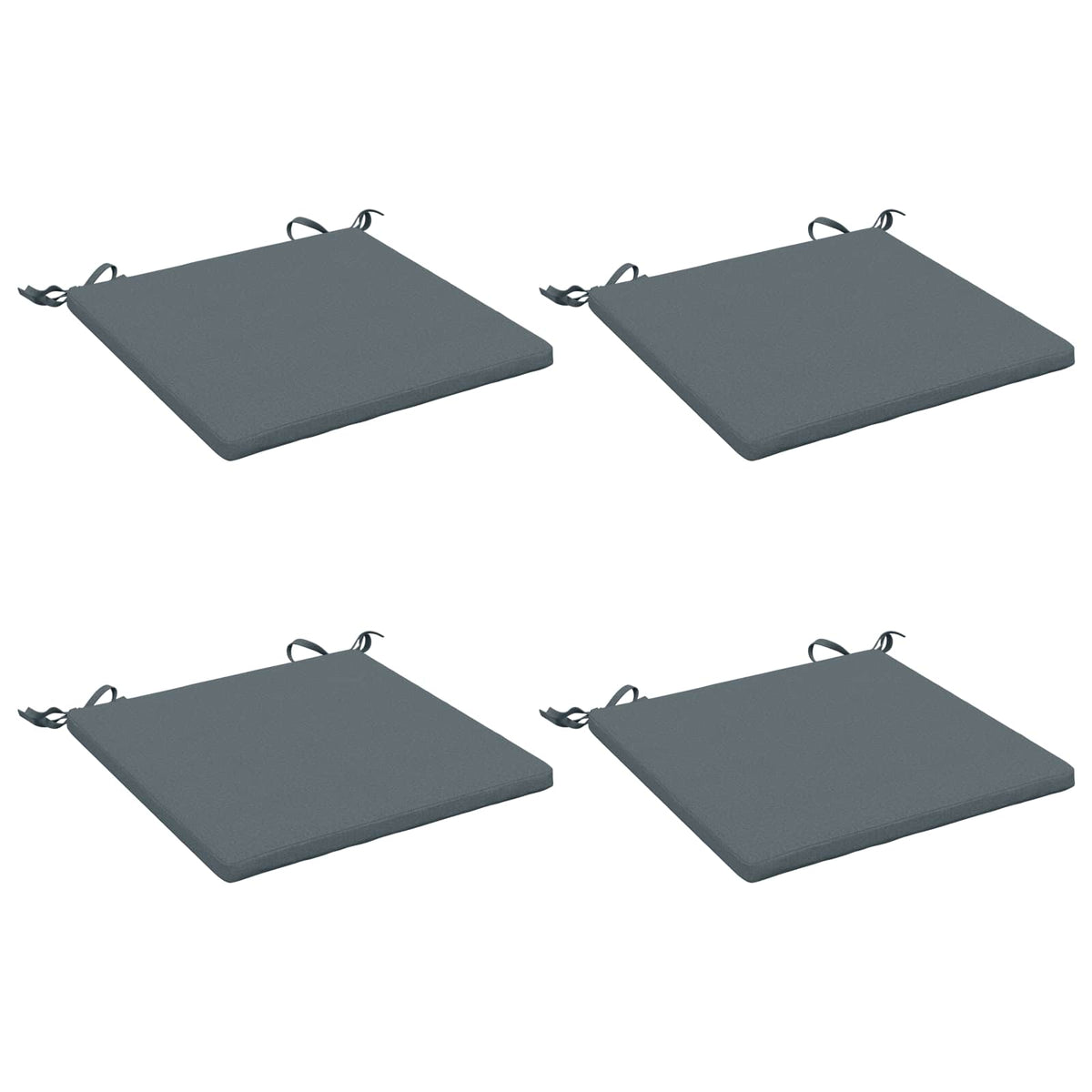 4-Piece Seat Cushions SOEST 4 pcs 100% Polyester Blue
