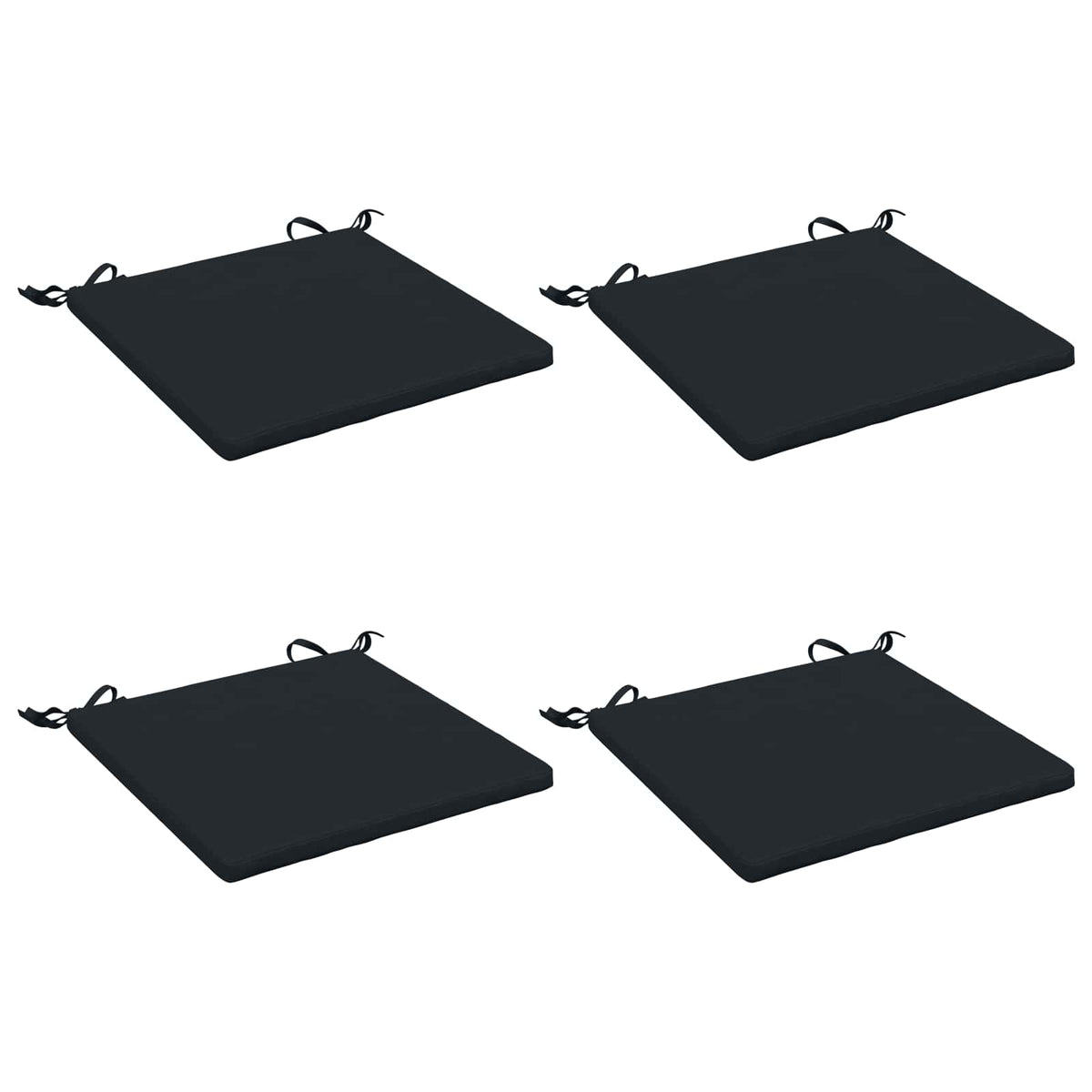 4-Piece Seat Cushions SOEST 4 pcs 100% Polyester Dark Blue