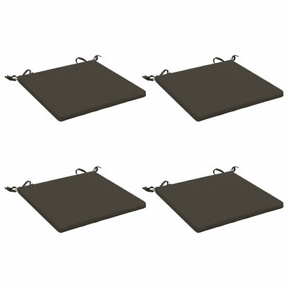 4-Piece Seat Cushions SOEST 4 pcs 100% Polyester Anthracite
