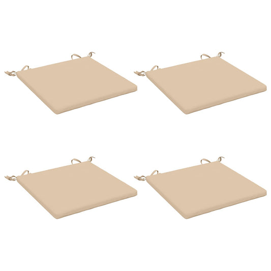 4-Piece Seat Cushions SOEST 4 pcs 100% Polyester Cream