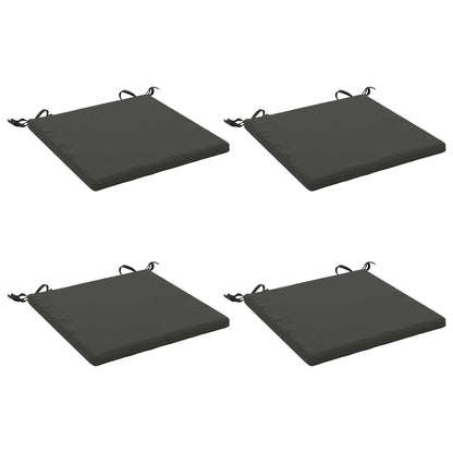 4-Piece Seat Cushions SOEST 4 pcs 100% Polyester Anthracite