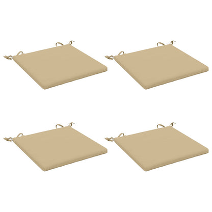 4-Piece Seat Cushions SOEST 4 pcs 100% Polyester Beige