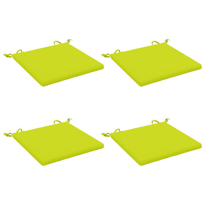 4-Piece Seat Cushions SOEST 4 pcs 100% Polyester Bright Green