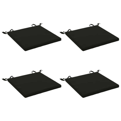 4-Piece Seat Cushions SOEST 4 pcs 100% Polyester Black
