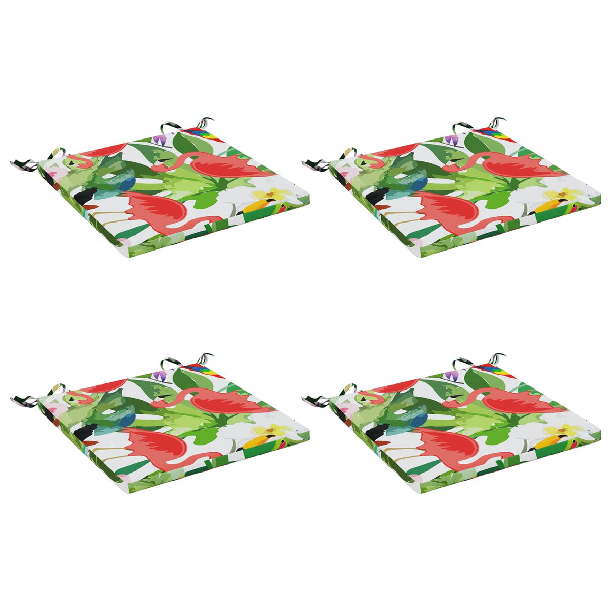 4-Piece Seat Cushions SOEST 4 pcs 100% Polyester Multicolour