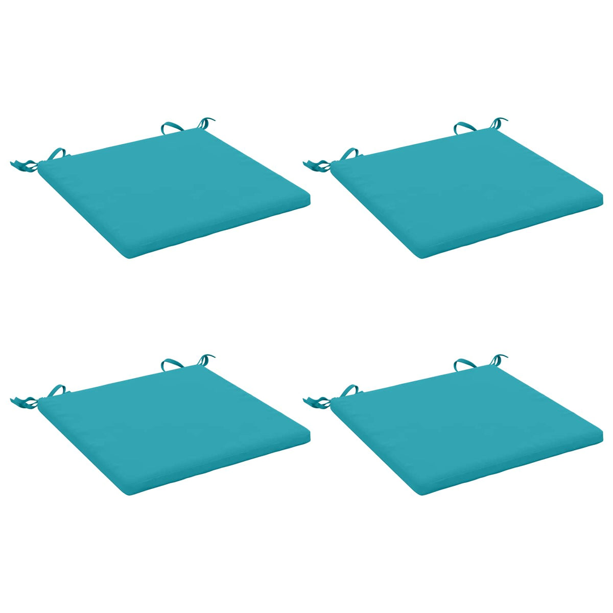 4-Piece Seat Cushions SOEST 4 pcs 100% Polyester Turquoise