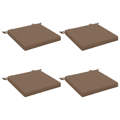 4-Piece Seat Cushions SOEST 4 pcs 100% Polyester Taupe