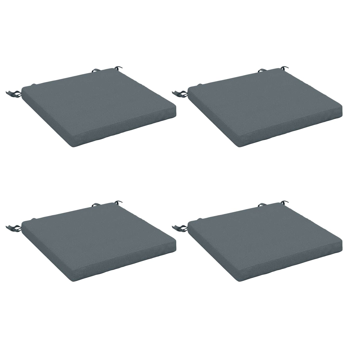 4-Piece Seat Cushions SOEST 4 pcs 100% Polyester Blue