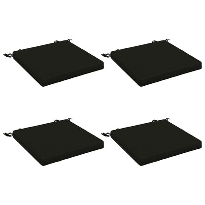 4-Piece Seat Cushions SOEST 4 pcs 100% Polyester Black