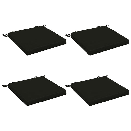 4-Piece Seat Cushions SOEST 4 pcs 100% Polyester Black