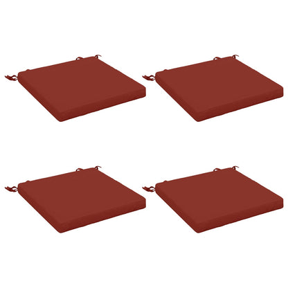 4-Piece Seat Cushions SOEST 4 pcs 100% Polyester Red