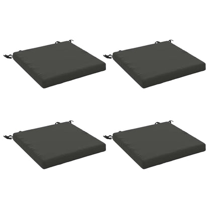 4-Piece Seat Cushions SOEST 4 pcs 100% Polyester Anthracite