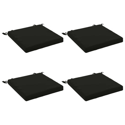 4-Piece Seat Cushions SOEST 4 pcs 100% Polyester Black