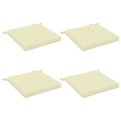 4-Piece Seat Cushions SOEST 4 pcs 100% Polyester Cream