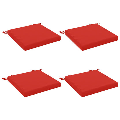 4-Piece Seat Cushions SOEST 4 pcs 100% Polyester Red