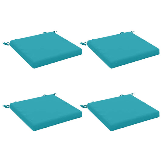 4-Piece Seat Cushions SOEST 4 pcs 100% Polyester Turquoise
