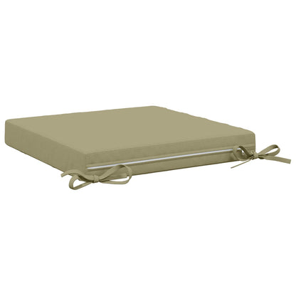 4-Piece Seat Cushions SOEST 4 pcs 100% Polyester Light Green