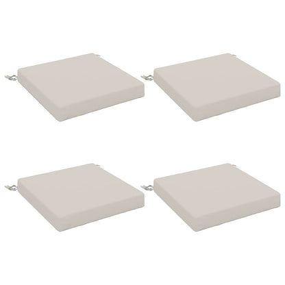 4-Piece Seat Cushions SOEST 4 pcs 100% Polyester White