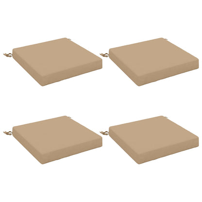 4-Piece Seat Cushions SOEST 4 pcs 100% Polyester Sand