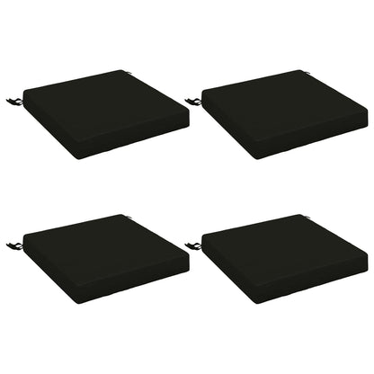 4-Piece Seat Cushions SOEST 4 pcs 100% Polyester Black