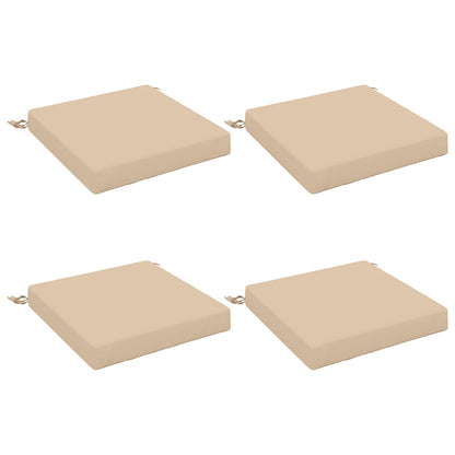 4-Piece Seat Cushions SOEST 4 pcs 100% Polyester Cream