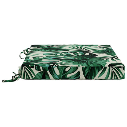 4-Piece Seat Cushions SOEST 4 pcs 100% Polyester Leaf Pattern