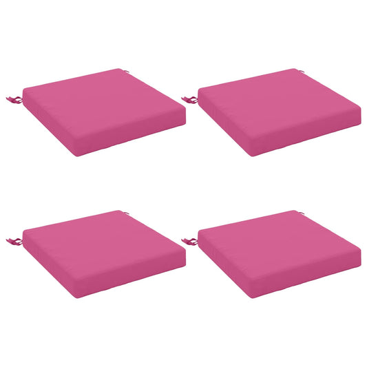 4-Piece Seat Cushions SOEST 4 pcs 100% Polyester Pink