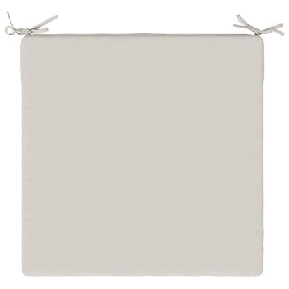 1-Piece Seat Cushion SOEST 100% Polyester White 60 x 60 x 3 cm