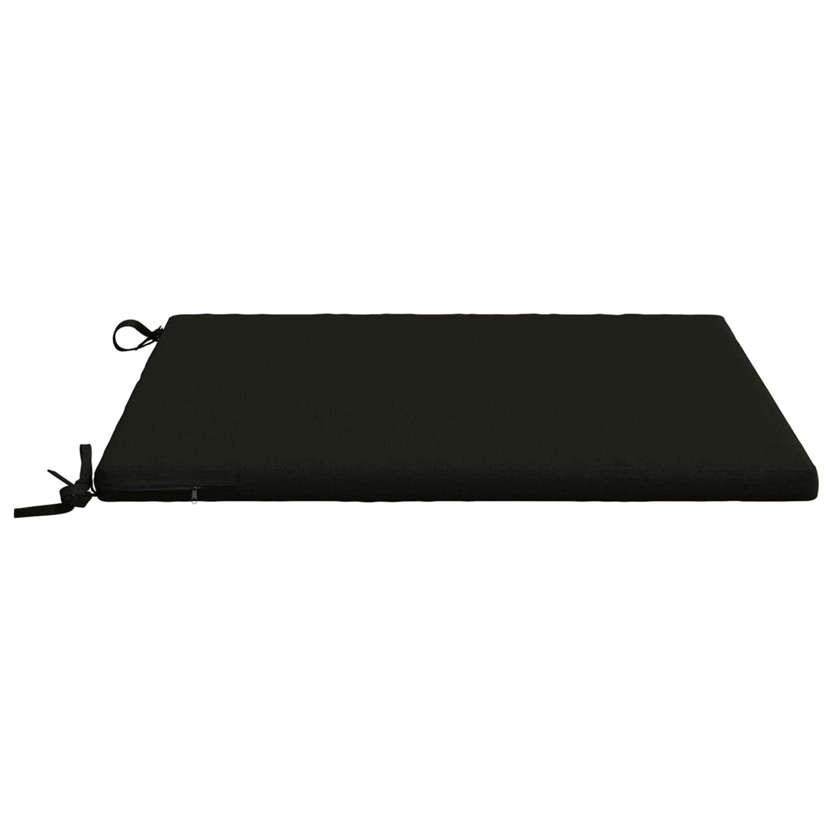 1-Piece Seat Cushion SOEST 100% Polyester Black 60 x 60 x 3 cm