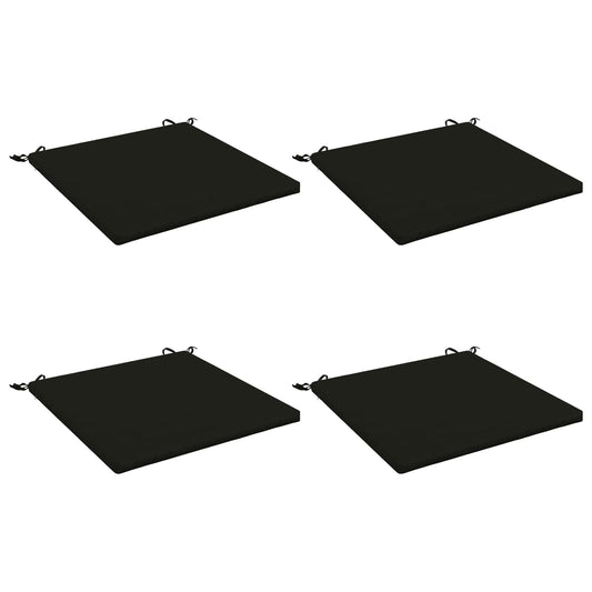 4-Piece Seat Cushions SOEST 4 pcs 100% Polyester Black