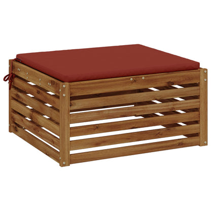1-Piece Seat Cushion SOEST 100% Polyester Red 60 x 60 x 3 cm