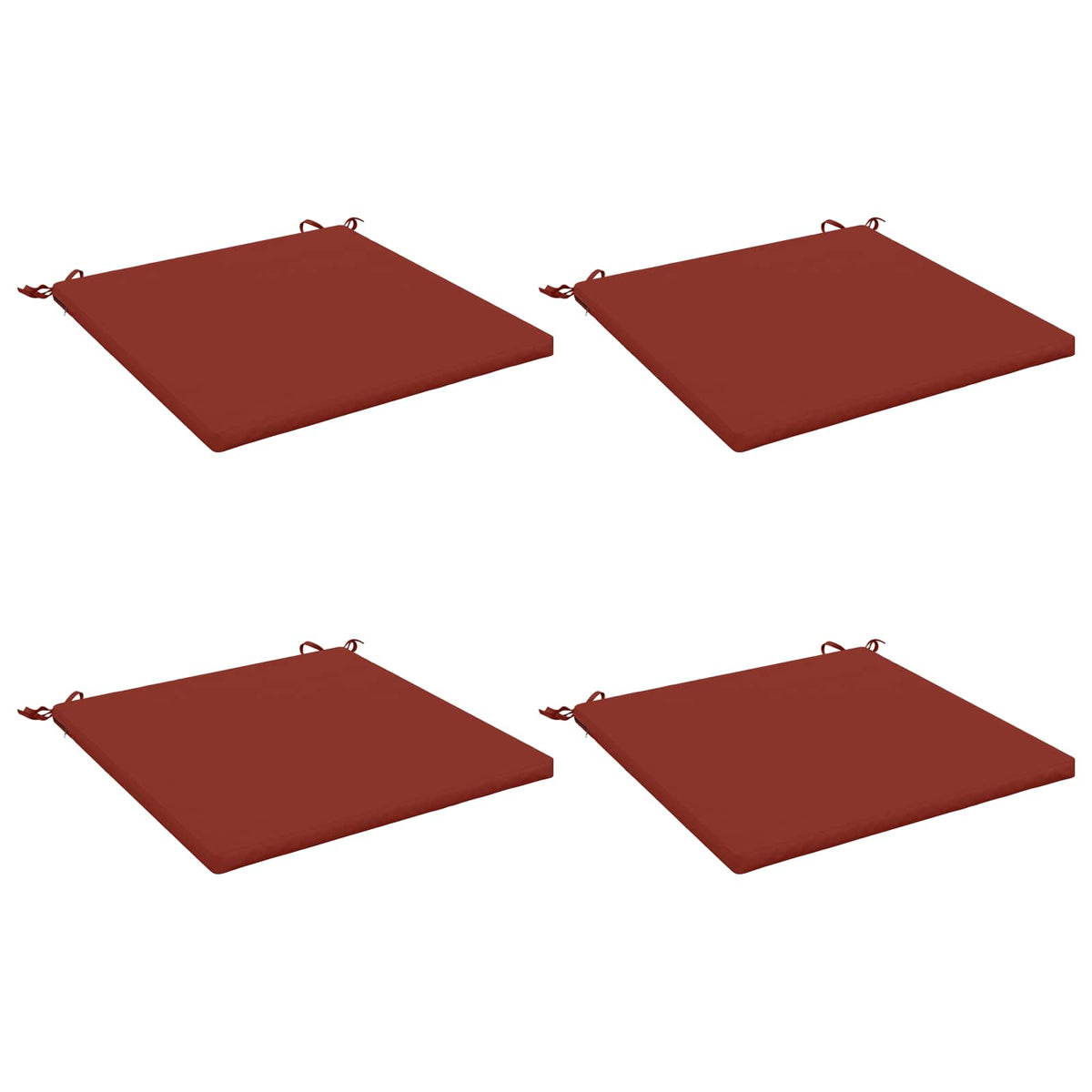 4-Piece Seat Cushions SOEST 4 pcs 100% Polyester Red