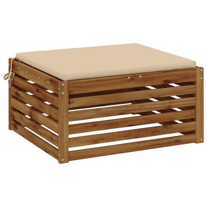 1-Piece Seat Cushion SOEST 100% Polyester Cream 60 x 60 x 3 cm