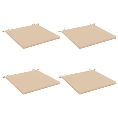 4-Piece Seat Cushions SOEST 4 pcs 100% Polyester Cream