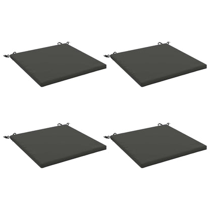 4-Piece Seat Cushions SOEST 4 pcs 100% Polyester Anthracite