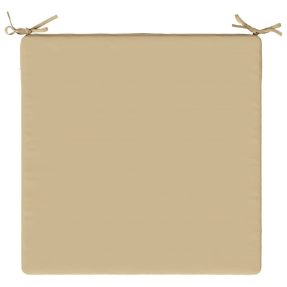 1-Piece Seat Cushion SOEST 100% Polyester Beige 60 x 60 x 3 cm