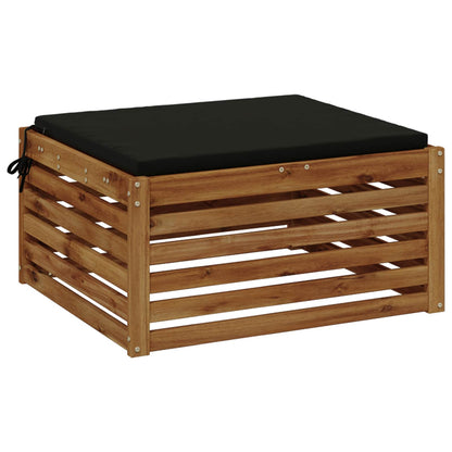1-Piece Seat Cushion SOEST 100% Polyester Black 60 x 60 x 3 cm