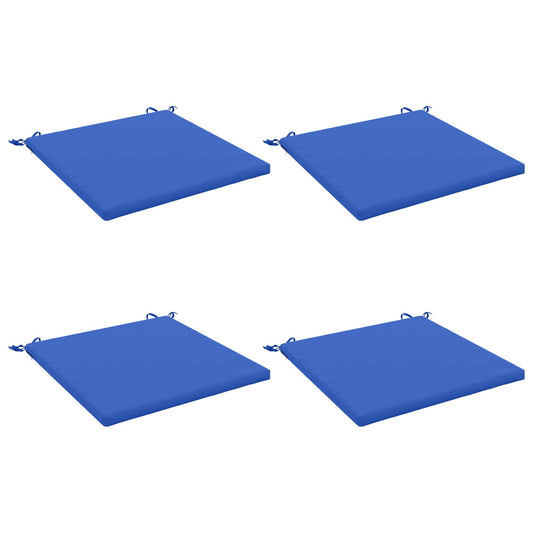 4-Piece Seat Cushions SOEST 4 pcs 100% Polyester Royal Blue