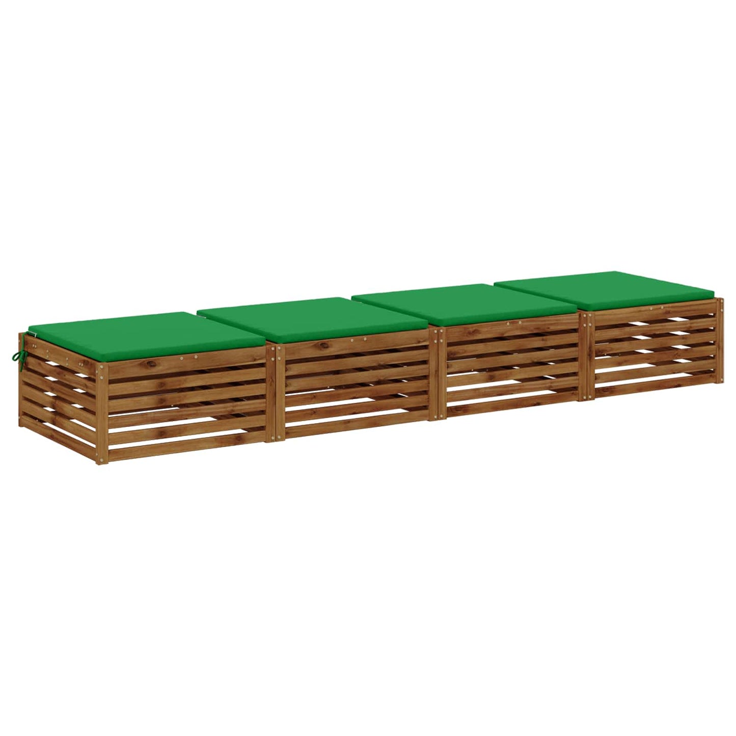 4-Piece Seat Cushions SOEST 4 pcs 100% Polyester Green
