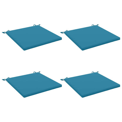 4-Piece Seat Cushions SOEST 4 pcs 100% Polyester Light Blue